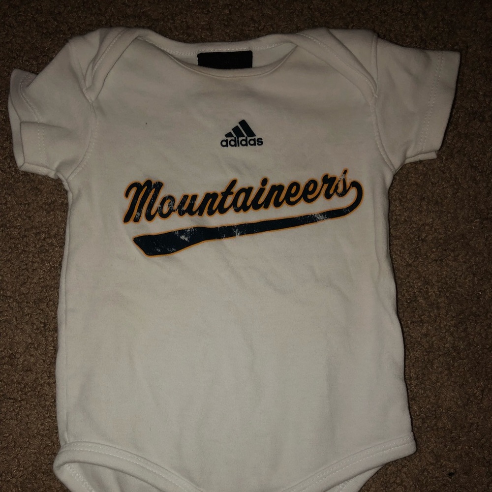 Adidas mountaineers onesie 3/6 month